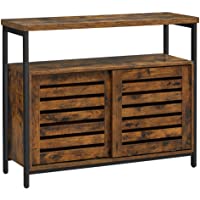 VASAGLE Aparador- Armario de Almacenamiento- con Puertas correderas- Sala de Estar- Cocina- Comedor- Estructura de Acero…